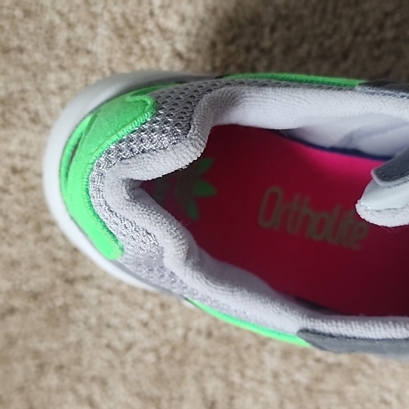 Adidas Gray and Green Sneakers - Picture 3 of 4